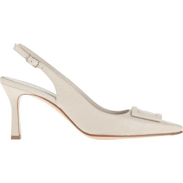 décolleté Calpierre bianco tinta unita