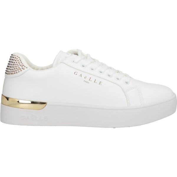 sneakers GAëLLE Paris bianco tinta unita