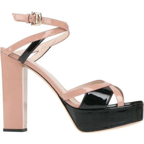 sandali in pelle Pollini rosa