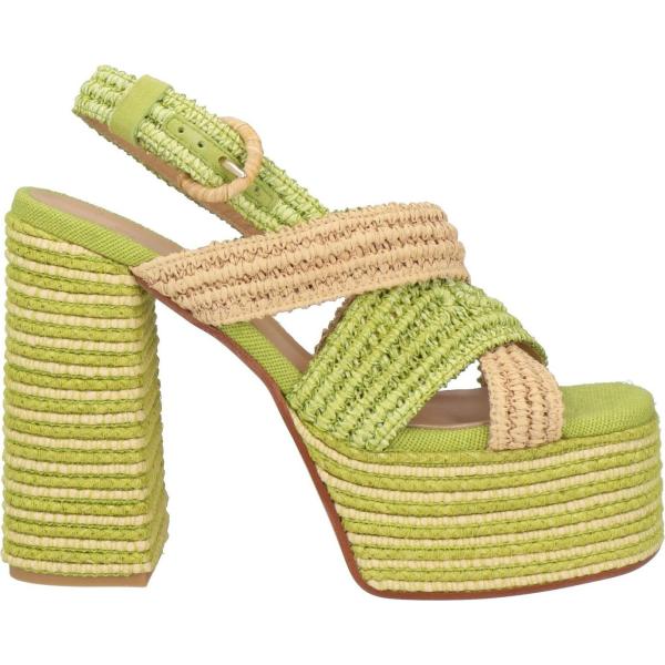 sandali in pelle Castañer verde