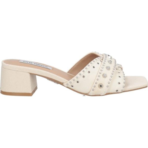 sandali col tacco Steve Madden bianco tinta unita