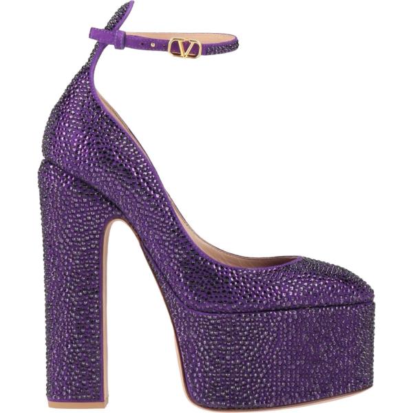décolleté Valentino Garavani viola tinta unita