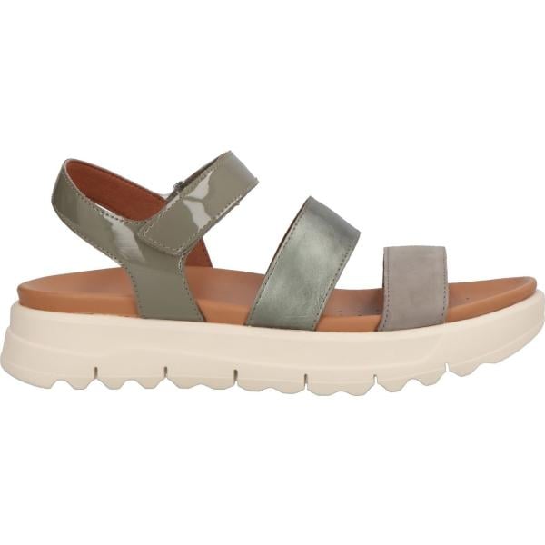 sandali in pelle Geox verde