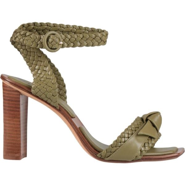 sandali in pelle Alexandre Birman verde tinta unita