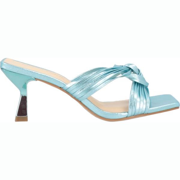 sandali in pelle Miss Unique bianco tinta unita