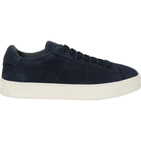 sneakers Santoni blu tinta unita