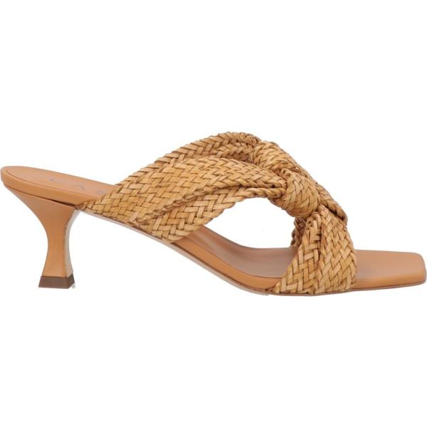 sandali in pelle Casadei marrone tinta unita