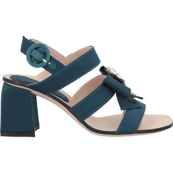 sandali in pelle Stuart Weitzman blu tinta unita