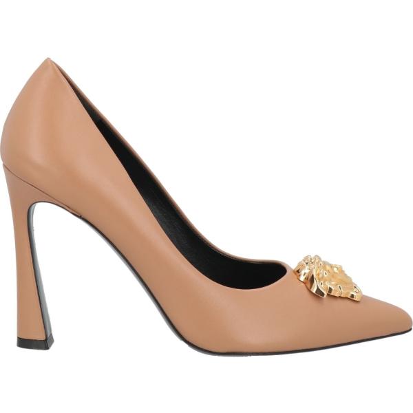 décolleté Versace marrone tinta unita