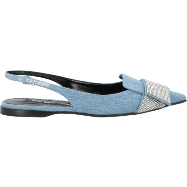 ballerine Sergio Rossi blu tinta unita