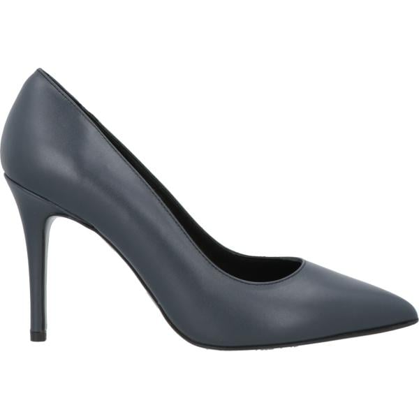 Décolleté da donna in grigio scuro con tacco spillo a punta in pelle Emporio Armani Emporio Armani