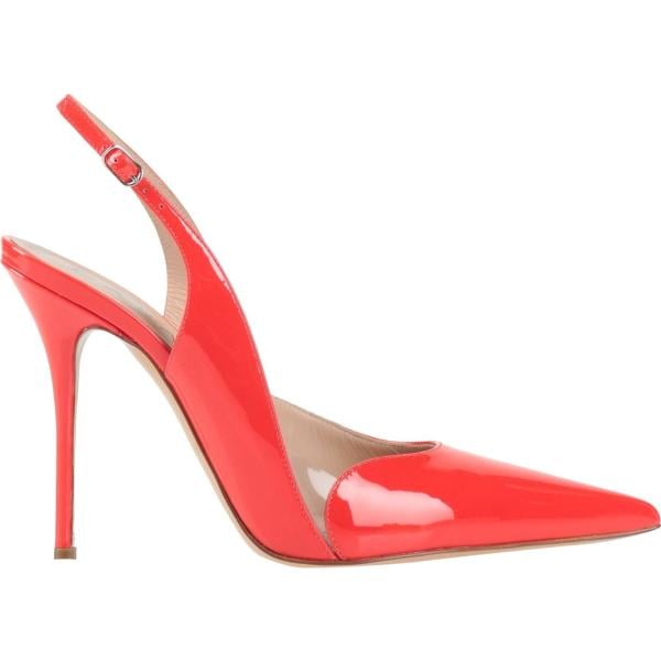 décolleté Casadei rosso tinta unita