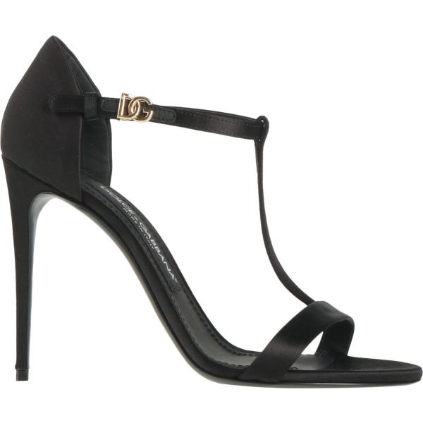 sandali col tacco Dolce&Gabbana nero tinta unita