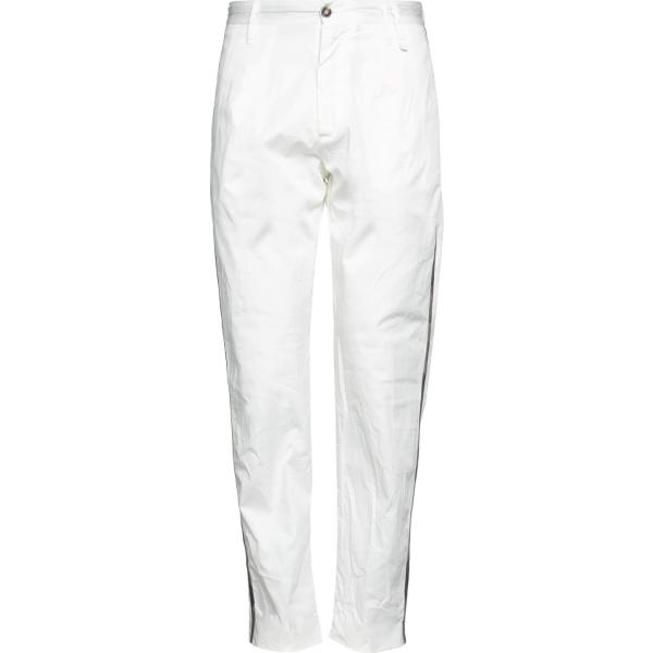 pantaloni Maurizio Massimino bianco tinta unita