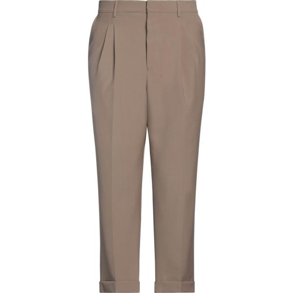 pantaloni Ami Alexandre Mattiussi marrone tinta unita