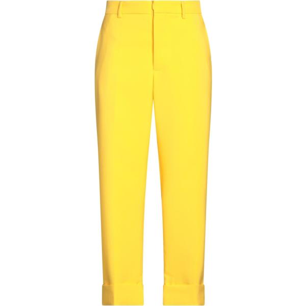 pantaloni Plan C giallo tinta unita