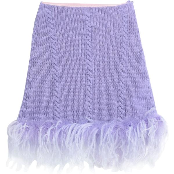 minigonne Vivetta viola tinta unita