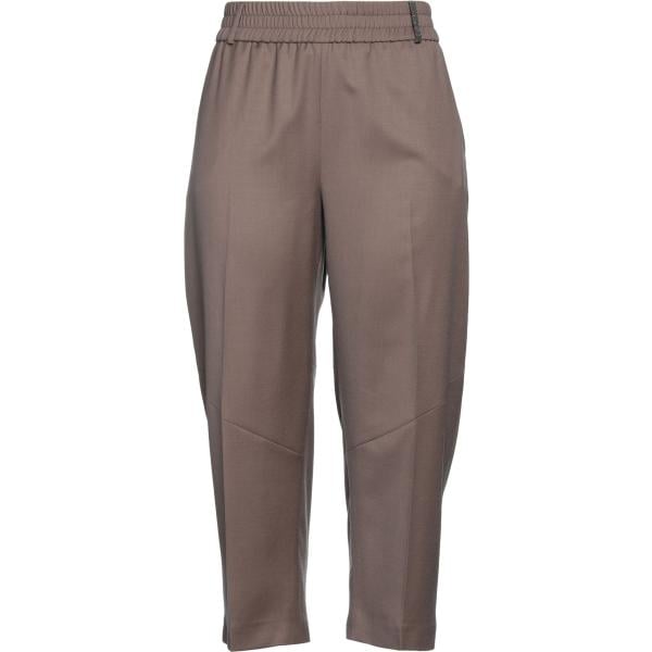 pantaloni Fabiana Filippi marrone tinta unita