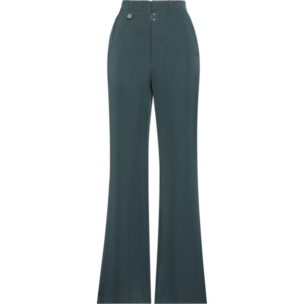 pantaloni Mm6 Maison Margiela verde tinta unita