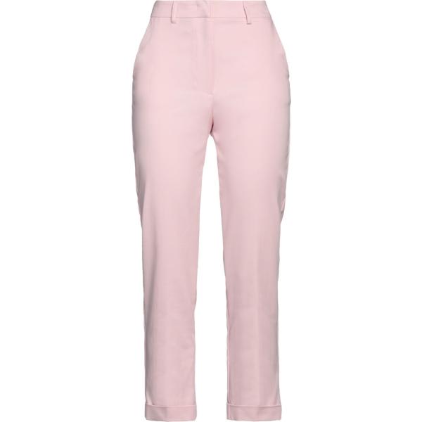 pantaloni Anna Molinari rosa tinta unita