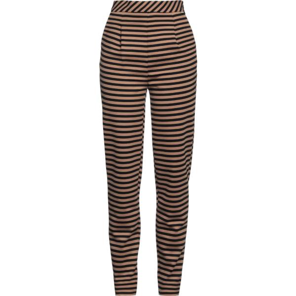 pantaloni Le Coeur Twinset marrone a righe