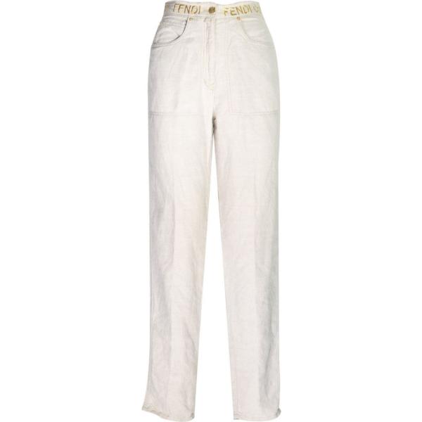 pantaloni Fendi bianco