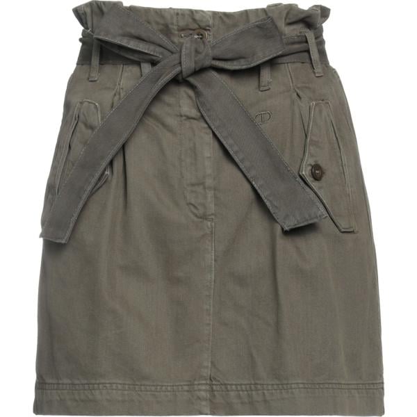 minigonna da donna in verde oliva corto Twinset