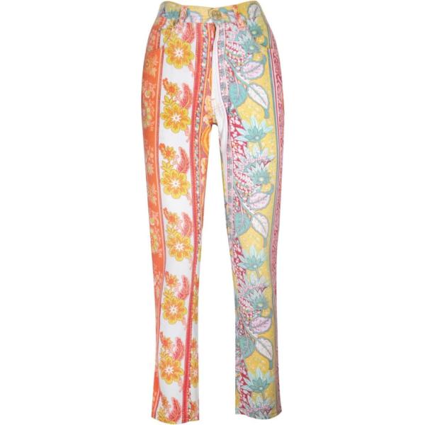 pantaloni Moschino bianco a fiori