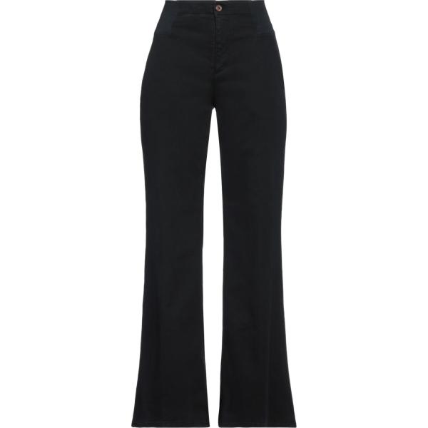 pantaloni European Culture nero tinta unita