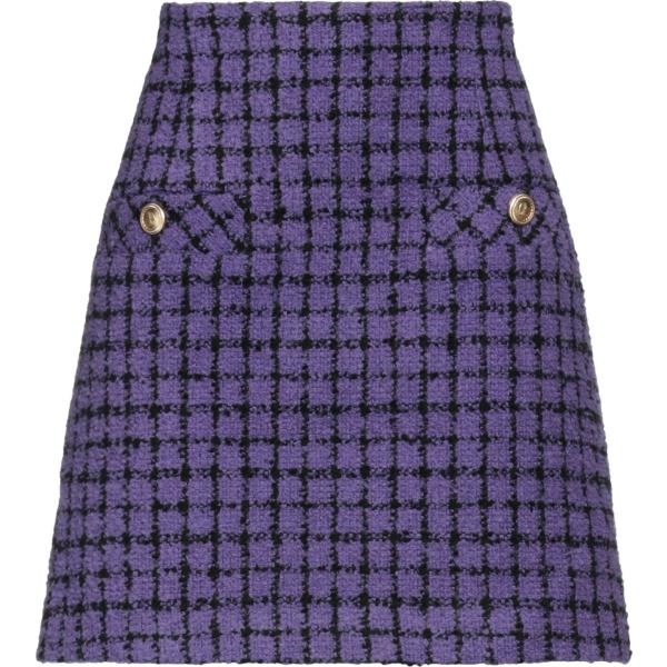 minigonne Sandro viola geometrica