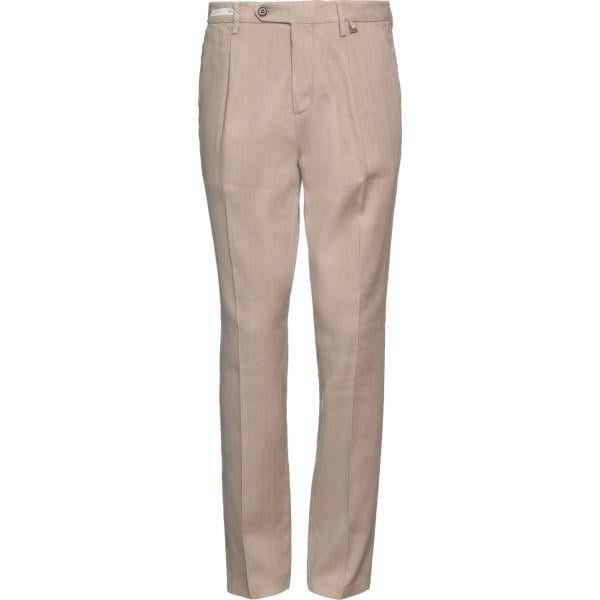 pantaloni Paoloni marrone tinta unita