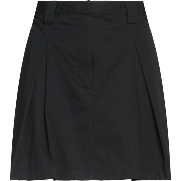 minigonne Weili Zheng nero tinta unita