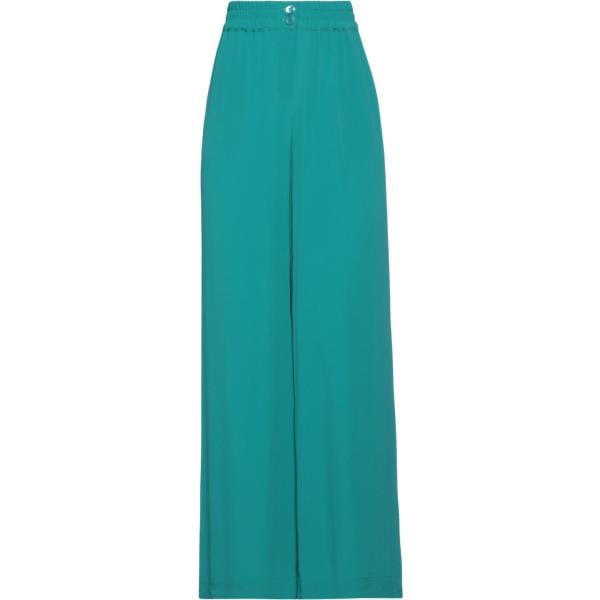 pantaloni Semicouture verde tinta unita