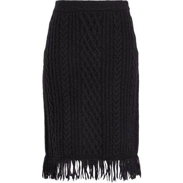 gonne longuette 8 by YOOX nero tinta unita