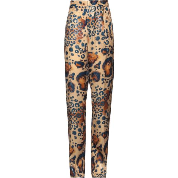 pantaloni Roberto Cavalli marrone animalier