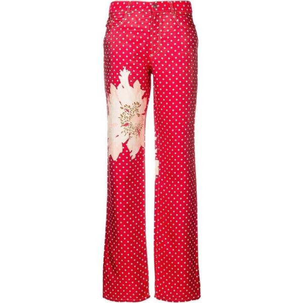 pantaloni Gianfranco Ferre rosso a pois