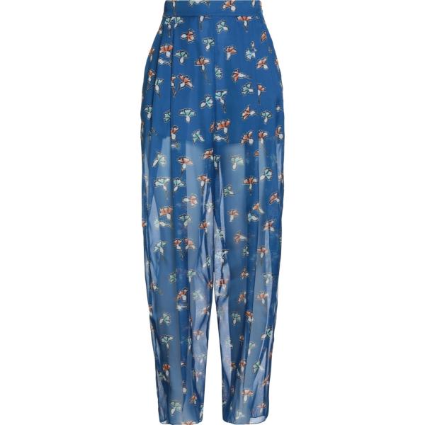 pantaloni Emporio Armani blu a fiori