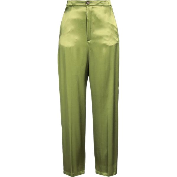 pantaloni Solotre verde tinta unita