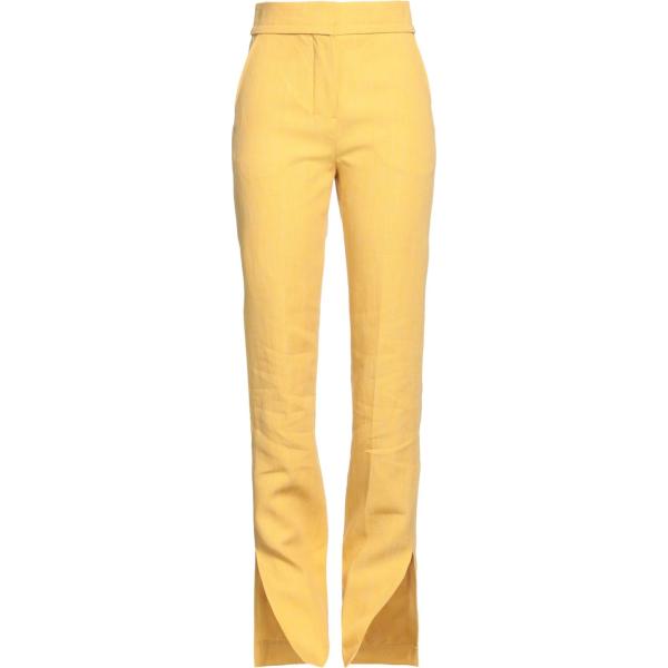pantaloni Jacquemus giallo tinta unita
