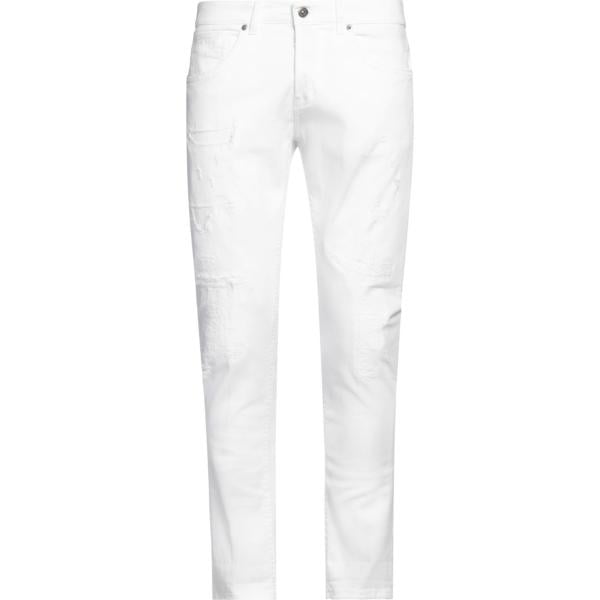 pantaloni Dondup bianco tinta unita