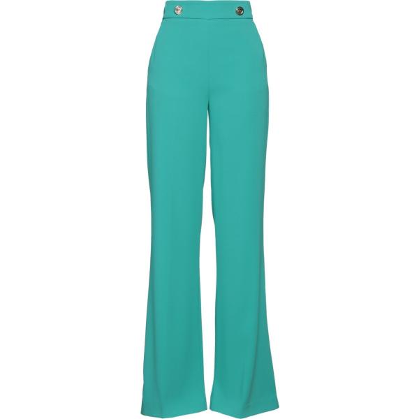 pantaloni Pinko verde tinta unita