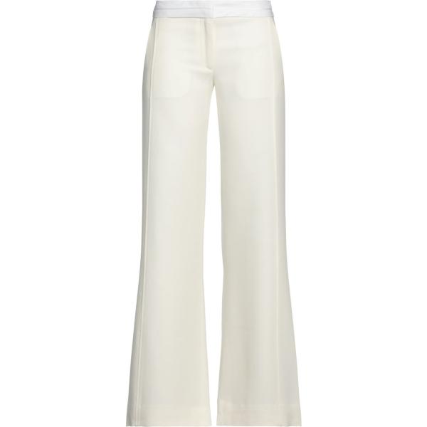 pantaloni Victoria Beckham bianco tinta unita