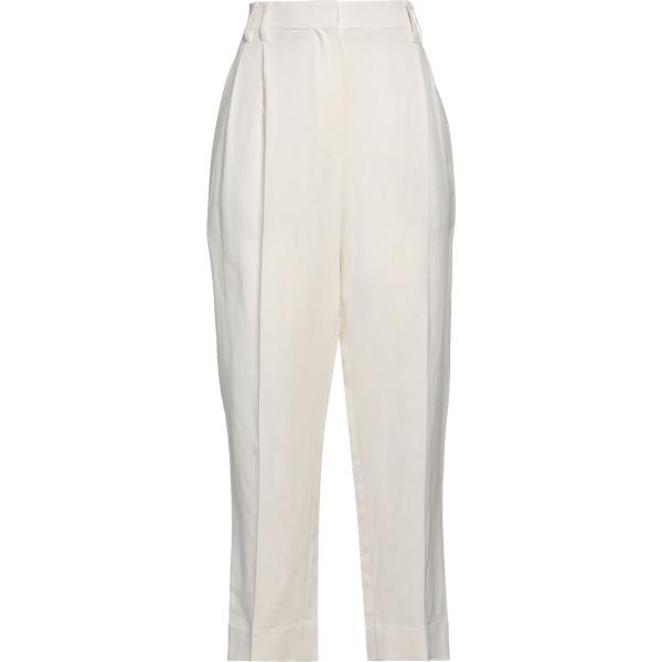 pantaloni Brunello Cucinelli bianco tinta unita