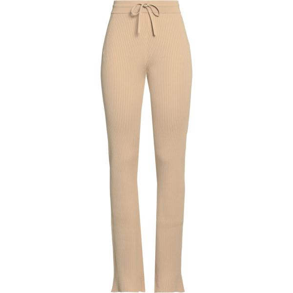 pantaloni Nanushka marrone tinta unita