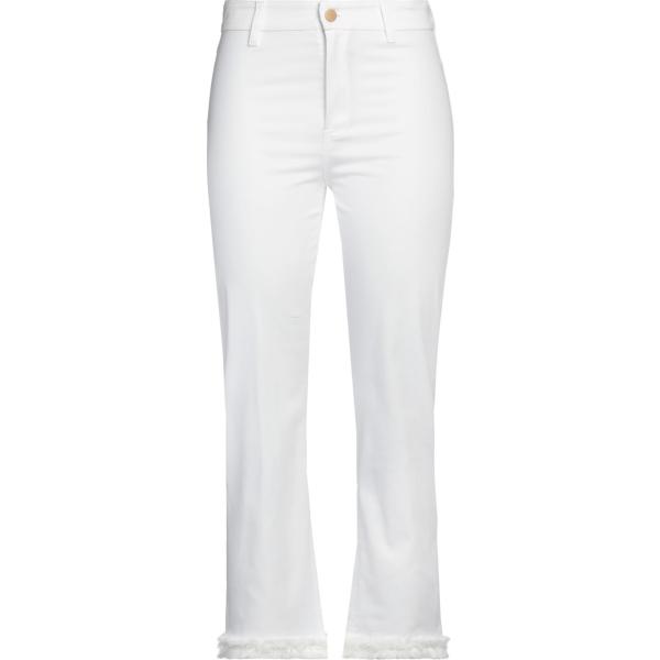 jeans dritti S Max Mara bianco tinta unita