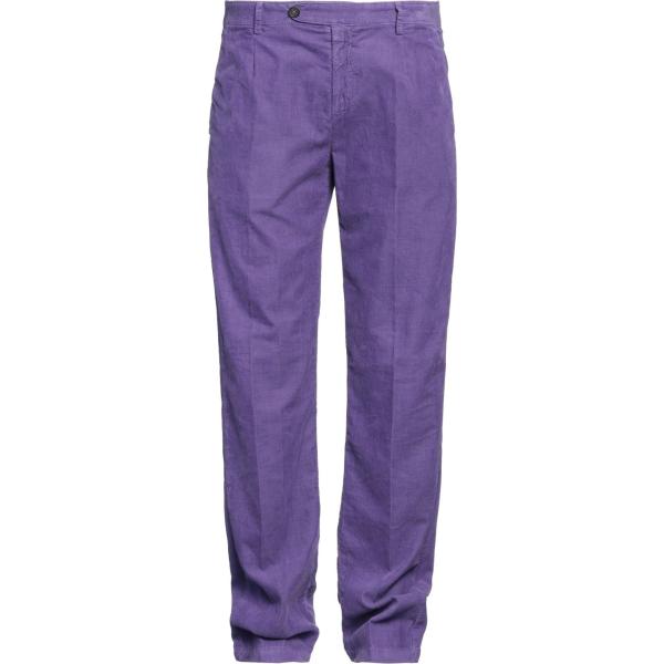 pantaloni Massimo Alba viola tinta unita