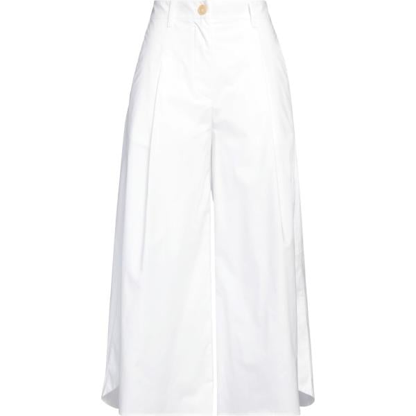 pantaloni Erika Cavallini bianco tinta unita