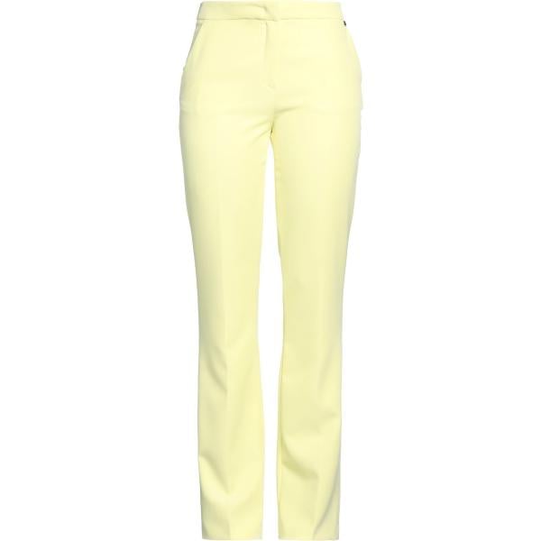 Pantaloni da donna forma svasata in giallo chiaro a vita alta con zip Liu •Jo Liu •Jo
