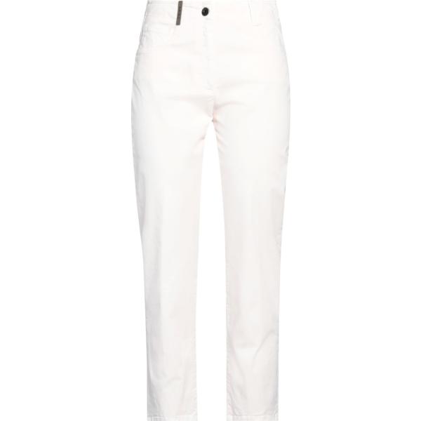 pantaloni Peserico bianco tinta unita