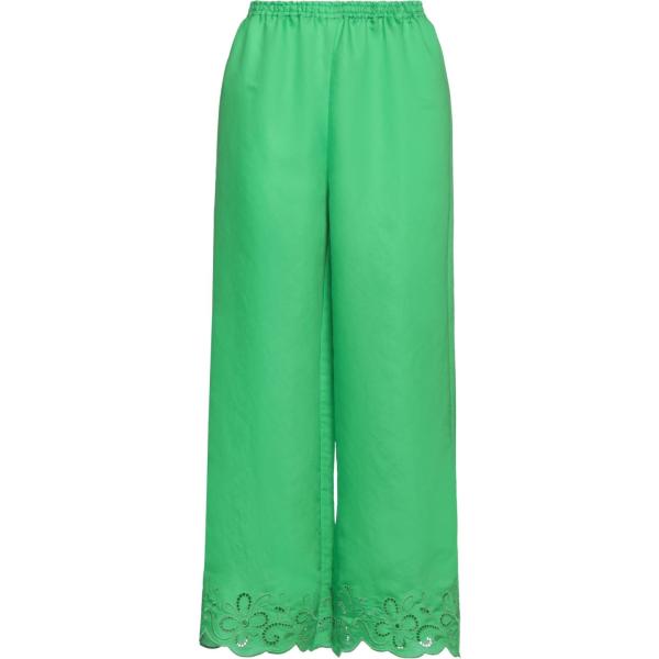 pantaloni Boutique Moschino verde tinta unita
